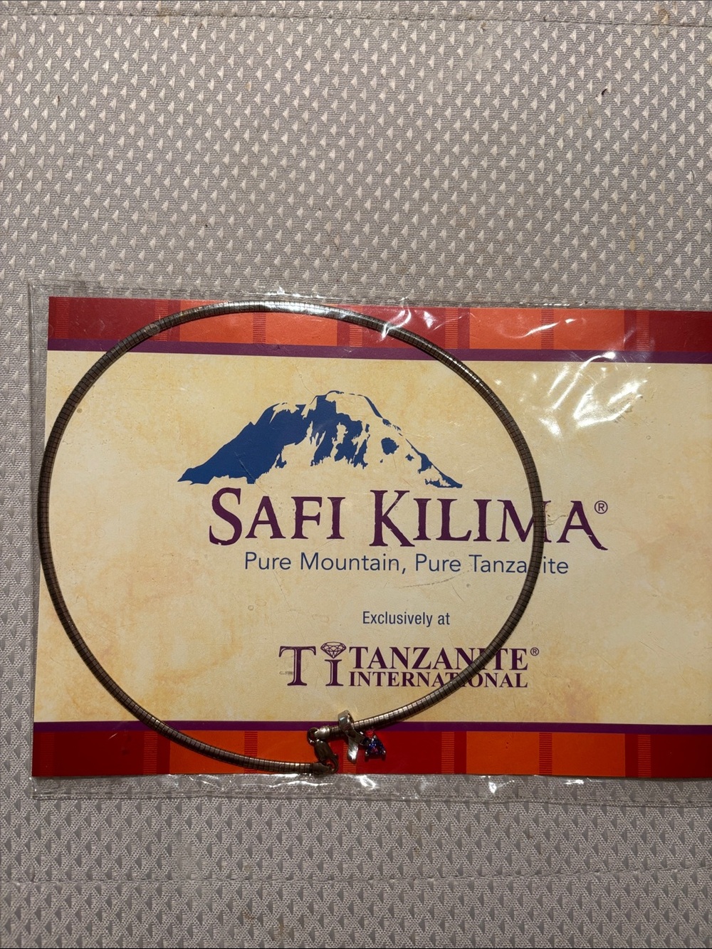 Safi Kilima Tanzanite necklace